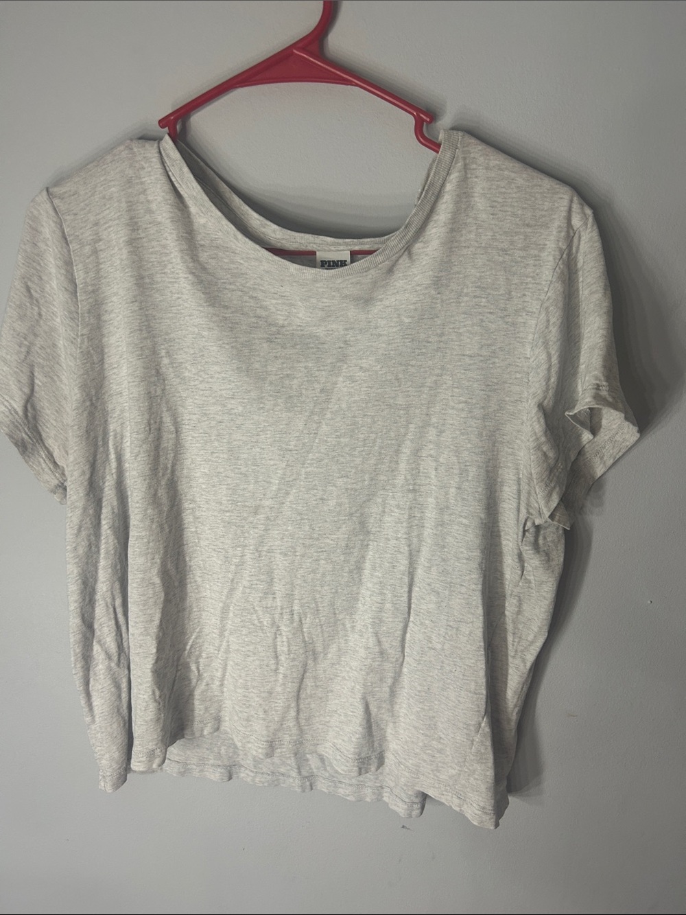 PINK Victoria secret gray t-shirt